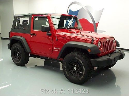 2010 JEEP WRANGLER SPORT 4X4 6-SPEED HEATED LEATHER 31K TEXAS DIRECT AUTO, US $22,980.00, image 3