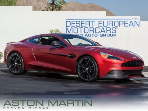 2014 aston martin vanquish 2+2 volcano red 20 wheel nav cam carbon interior