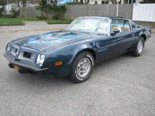 1975 trans am 6.6 liter 400 a/c p/w no rust orig ca car garaged stock &amp; original