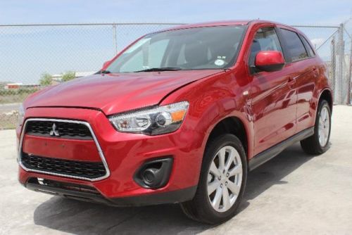 2013 mitsubishi outlander sport es damaged salvage runs only 7k miles economical