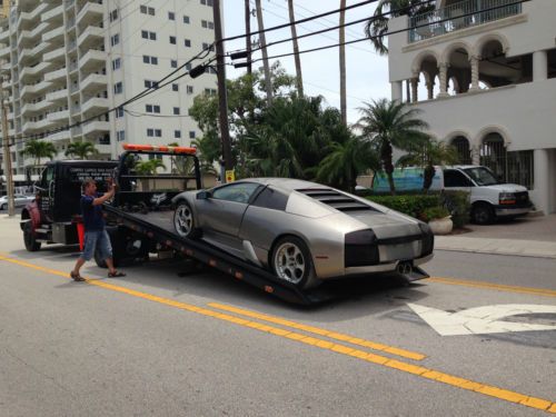 2002 lamborghini murcielago coupe 6.2l salvage rebuilt - trade f430 ferrari!