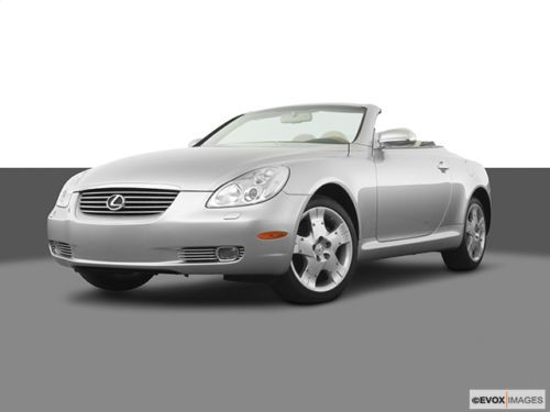 2005 lexus sc430 base convertible 2-door 4.3l black with saddle interior