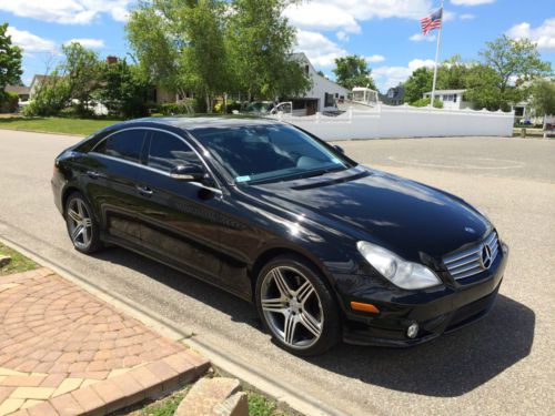 Mercedes benz 2008 cls550 amg certified warranty tinted windows black navigation