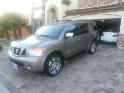 2008 nissan armada se - one owner - low miles - excellent condition - 22&#034; wheels