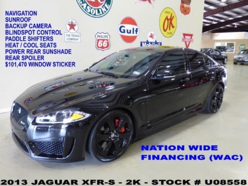 2013 xfr-s sedan,sunroof,nav,htd/cool lth,meridian sys,black 20&#039;s,2k,we finance!