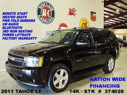 2011 tahoe lt 4x2,remote start,htd lth,bose,3rd row,polish 20's,14k,we finance!!