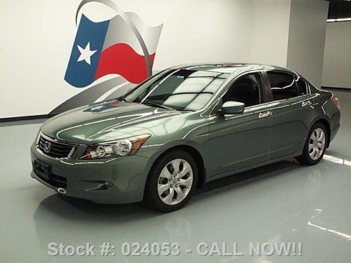 2009 honda accord ex-l v6 htd leather sunroof nav 64k texas direct auto