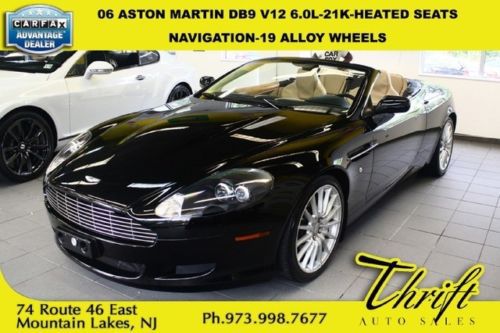 06 aston martin db9 v12 6.0l-21k-heated seats-navigation-19 alloy wheels