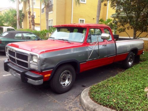 1993 dodge d250 base extended cab pickup 2-door 5.9l