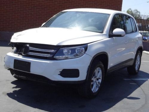 2013 volkswagen tiguan 2.0 tsi crashed damaged fixer project salvage runs!turbo!