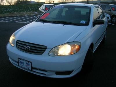 2003 toyota corolla ce sedan fwd 1.8l 4cyl 4 spd automatic super white