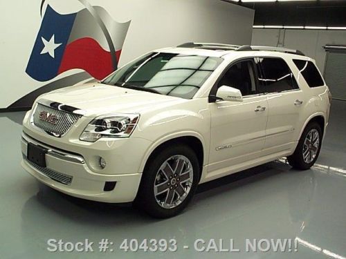 2011 gmc acadia denali awd dual sunroof nav hud 16k mi texas direct auto