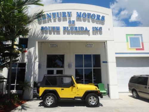 2002 jeep wrangler soft top 62,787mi non smoker 1 owner niada certified