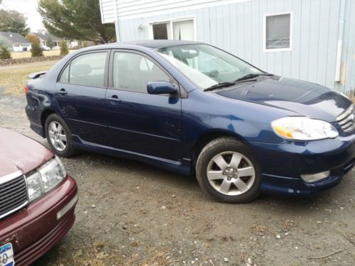 2003 toyota corolla s sedan 4-door 1.8l 5 speed manual