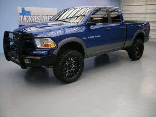 We finance! 2011 ram 1500 outdoorsman hemi lifted quad cab sirius texas auto