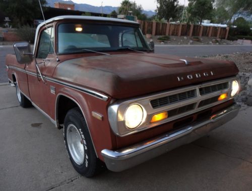 1970 d100 sweptline factory 383 4v auto ac survivor dude style az pick up truck