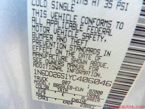 2000 Nissan Frontier XE King Cab, US $6,950.00, image 16