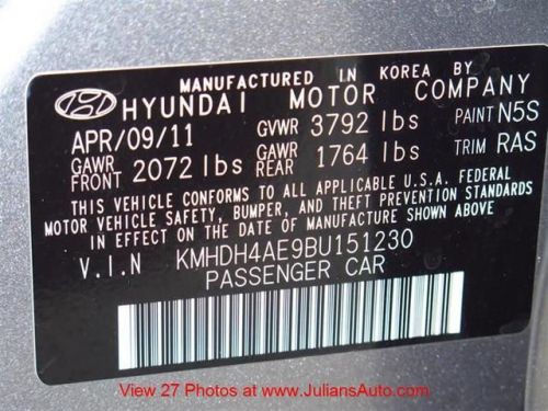 2011 Hyundai Elantra GLS, US $13,999.00, image 27