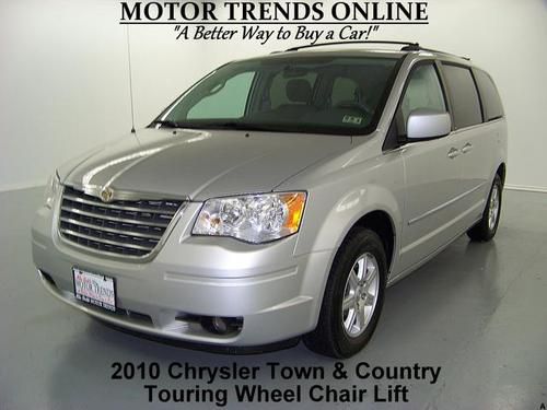 Handicap van power doors and tailgate stow n go 2010 chrysler town &amp; country 49k