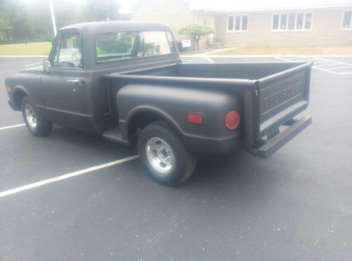 1968 short bed c10 black step side soild barn find 33,000 miles