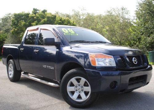 2008 titan le crew cab, 5.6l v8, aut trans, clean, cd, 2nd owner, no reserve.