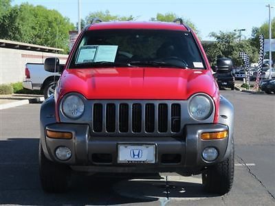Jeep liberty 4dr sport 4wd suv manual gasoline 3.7l v6 cyl flame red