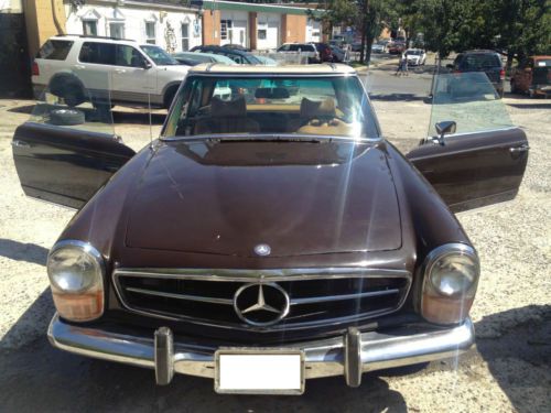 1970 roadster mercedes sl280 antique classic car