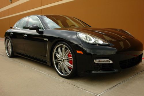 2010 porsche panamera turbo awd lowmiles 22&#034; wheels 1owner  full leather keyless