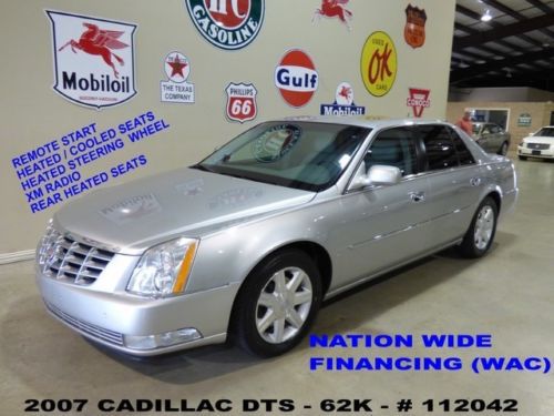 2007 dts,remote start,htd/cool lth,park sensors,17in wheels,62k,we finance!!