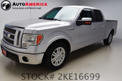2010 ford f-150 lariat crew cab sunroof vent leather clean carfax one 1 owner