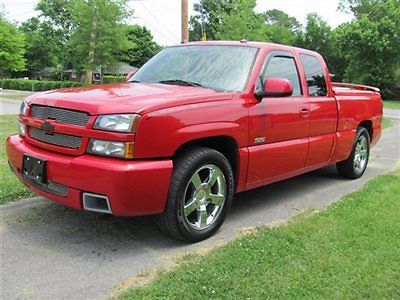 2005 chevy silverado ss.red and 89000 super clean miles.usa muscle truck!..wow!