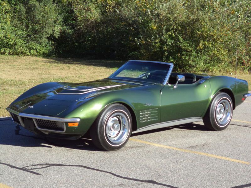 1970 chevrolet corvette lt1 corvette convertible fully documented