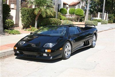 1999 lamborghini diablo vt roadster. black over black. 8,300 miles. classic!