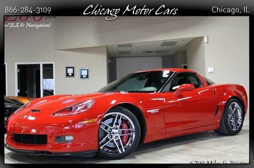 2008 chevrolet corvette z06 2lz w/navigation only 6k miles loaded &amp; pristine! $$