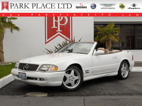 2001 mercedes-benz sl500, white on tan, 55k miles