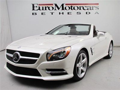 Used mercedes sl550 sl500 white financing 13 navigation diamond amg sport pano