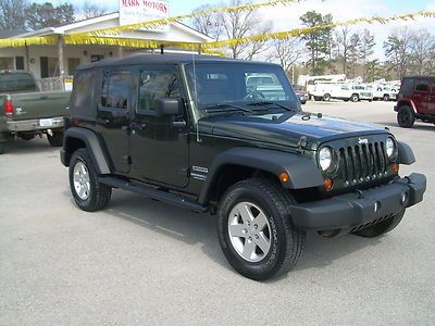 2010 jeep wrangler  unlimited sport  4 door 4x4