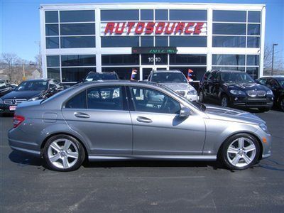 2011 mercedes benz c300 4matic sport 8k miles factory warranty heated premium!!!