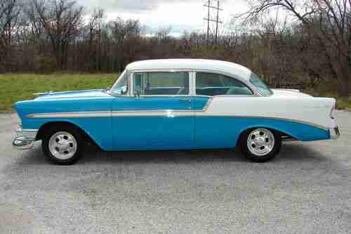 1956 CHEVY BEL AIR STREET ROD FULL RESTORATION 9YRS AGO GREAT HOT ROD, NOT A RAT, US $25,000.00, image 4