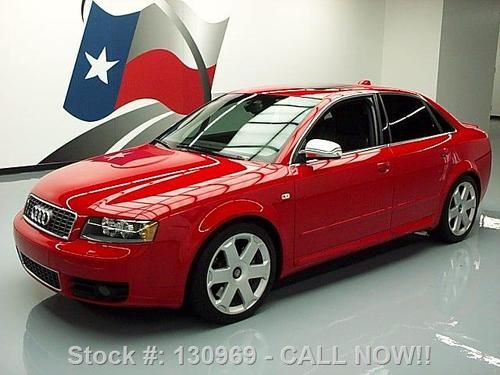 2004 audi s4 quattro awd auto htd leather sunroof 53k texas direct auto