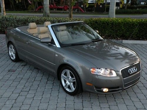 07 a4 2.0t convertible automatic leather symphony cd changer florida owned
