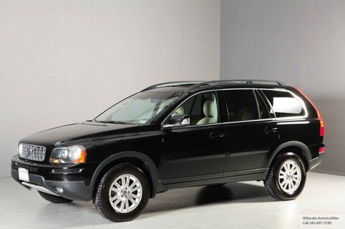 2007 volvo xc90 3.2l awd dvd 3rows heatseats sunroof leather wood 7-pass clean!