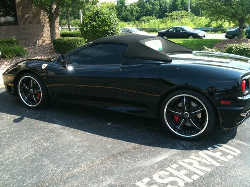 2004 ferrari 360 spider - black on black - low miles - mint condition