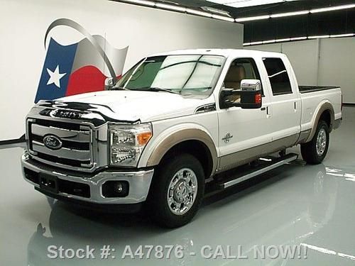 2012 ford f-350 lariat crew diesel nav rear cam 34k mi texas direct auto