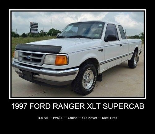 Xlt supercab -- 4.0 v6 -- power windows &amp; locks -- ice cold a/c