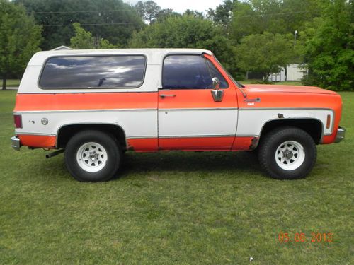 1975 gmc jimmy high sierra k5 blazer cheyenne full convertible 4x4 scarce