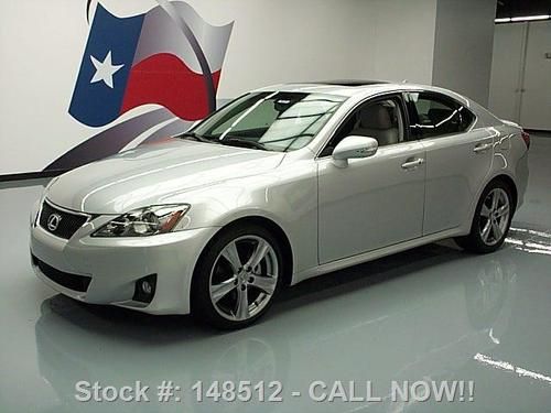 2011 lexus is250 sunroof paddle shift spoiler 8k miles texas direct auto