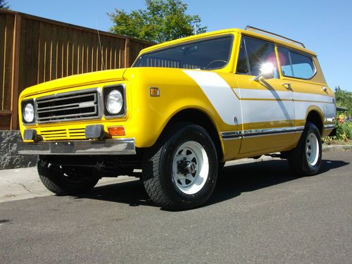 1977 international scout ii 4x4 v345 v8 one owner no reserve