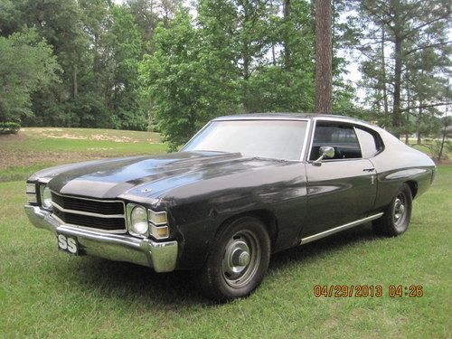 1971 chevrolet chevelle malibu hardtop 2-door 5.7l all original