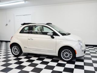 2012 fiat 500 lounge cabrio conv bianco perla bose 38 mpg  blue&amp;me